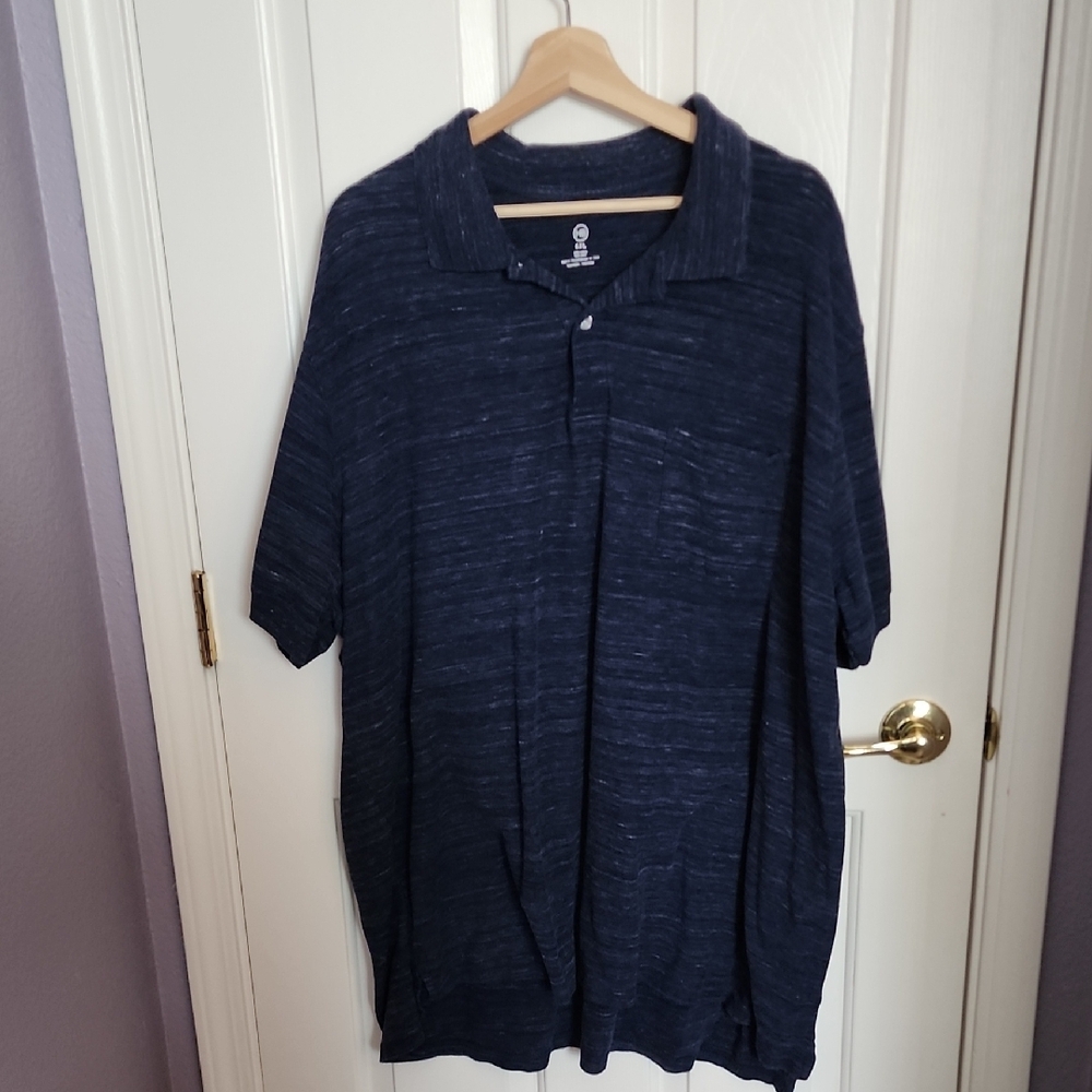 Harbor Bay Men's Navy Blue Polo Shirt